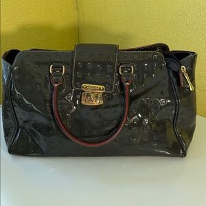 Arcadia Satchel with Gold Accents